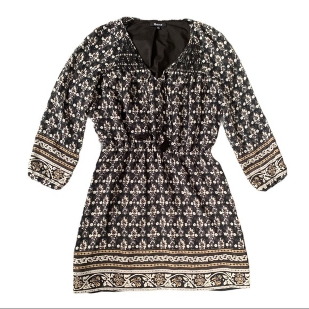 Madewell Patterned Tassel Dress women’s size 2